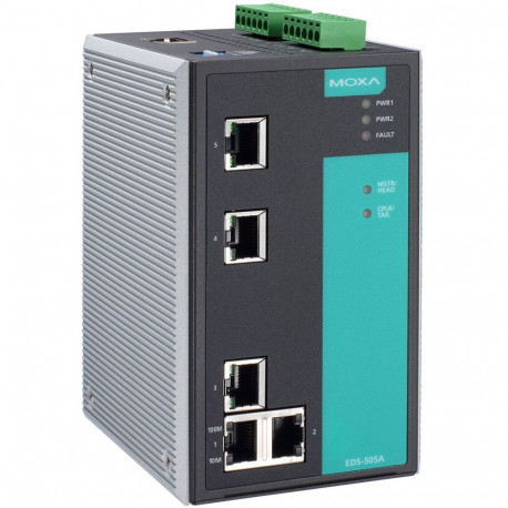 Switch Moxa EDS-505A-T