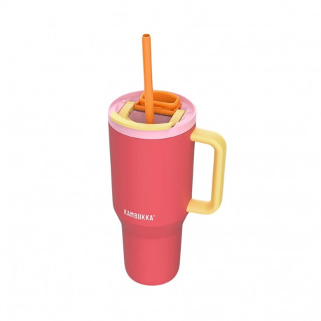 THERMO CUP RIO W STRAW PINK PAPAYA 950ML