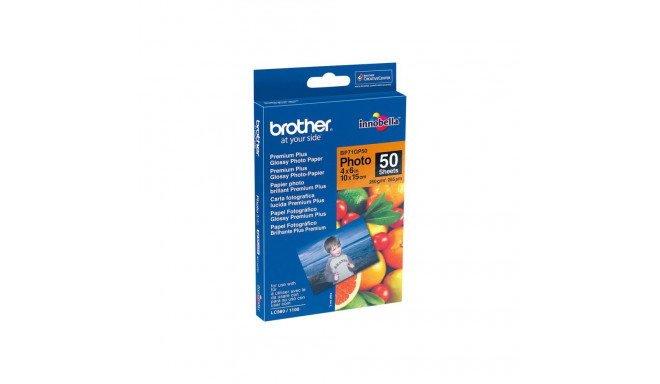 BROTHER BP71GP50 photo paper A6 50BL 190g/qm for MFC-6490CW DCP-375CW 6890CDW