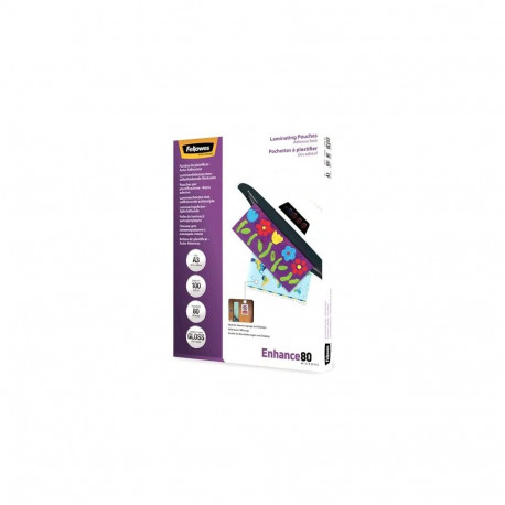 Laminating film adhesive A3 80mic 100 sheets FELLOWES