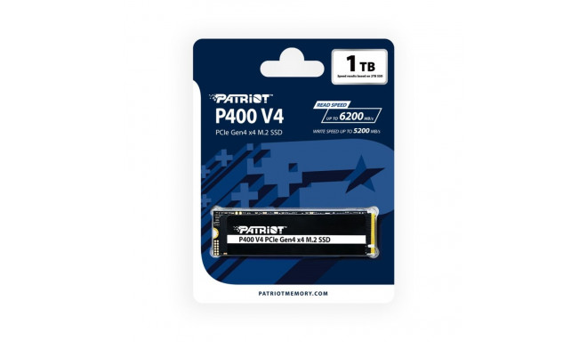 SSD Patriot P400 V4 M.2 PCI-Ex4 NVMe 1000GB 6GB/s (P400VP1TBM28H)