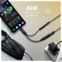 Axagon ADA-HCPD audio-kaabel 0.1 m USB-C, 3.5 mm USB-C must