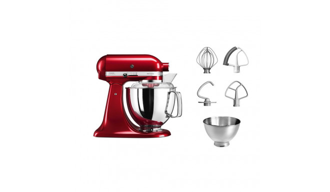 KitchenAid 5KSM175PSECA Artisan köögikombain 300 W 4.8 L punane