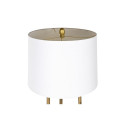 Floor Lamp DKD Home Decor Golden Metal Polyester White 50 W MDF Wood (41 x 41 x 156 cm)