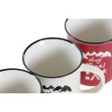 Krūze DKD Home Decor Porcelāns Keramika (330 ml) (3 gb.)