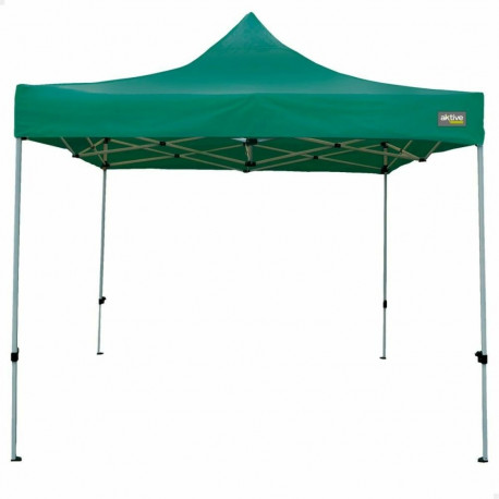 Gazebo Aktive 300 x 300 x 220 cm Green Foldable Adjustable height