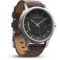 Garmin Vivomove Premium, silver/leather