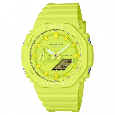 Meeste Kell Casio GA-2100-9A9ER Kollane