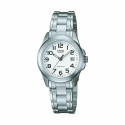 Unisex Kell Casio LTP-1259PD-7BEG Valge Hõbedane