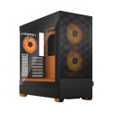 Fractal Design arvutikorpus Pop Air RGB Orange Core TG Clear Tint ATX mATX Mini ITX