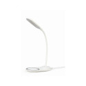 Gembird MOBILE CHARGER WRL DESK LAMP/WHT TA-WPC10-LED-01-W