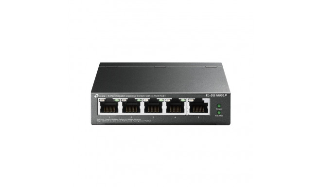TP-Link Switch TL-SG1005LP Unmanaged, Desktop, 10/100/1000 Mbit/s, Ethernet LAN (RJ-45) ports 5, PoE