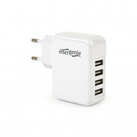 Gembird CHARGER USB UNIVERSAL WHITE/4PORT EG-U4AC-02
