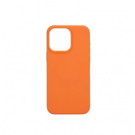 Connect Apple iPhone 15 Pro Max Premium Magsafe Soft Touch Silicone Case New Function Orange