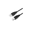Logilink CU0007B USB 2.0 cable 2 m, USB 2.0 B (male), USB 2.0 A (male)
