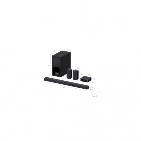 Sony HT-S40R 5.1ch Home Cinema Soundbar with Wireless Rear Speakers