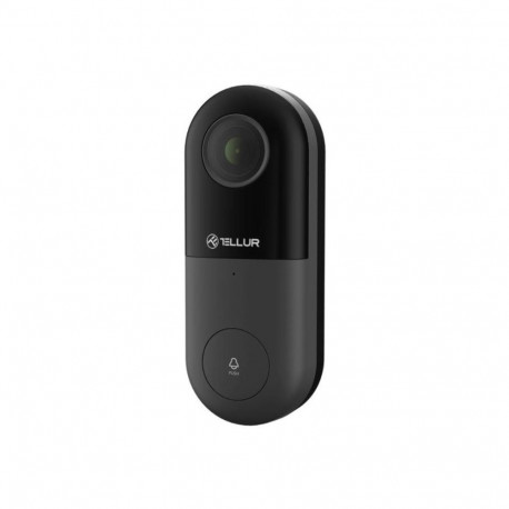Tellur Smart WiFi Video DoorBell 1080P, PIR, Wired black