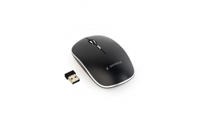 Gembird MOUSE USB OPTICAL WRL BLACK/SILENT MUSW-4BS-01