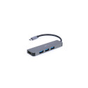 Cablexpert USB Type-C 2-in-1 multi-port adapter (Hub + HDMI) A-CM-COMBO2-01 0.09 m, Grey, USB Type-C