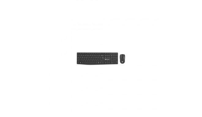 Natec Keyboard and Mouse Squid 2in1 Bundle Keyboard and Mouse Set, Wireless, US, Black