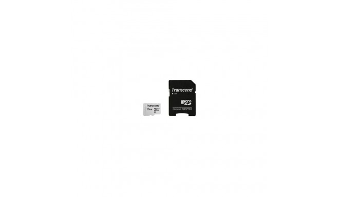 Transcend MEMORY MICRO SDHC 16GB W/ADAP/C10 TS16GUSD300S-A