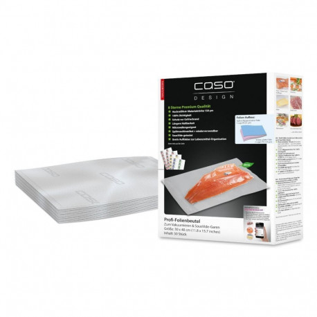 Caso Foil bags 01220 50 units, Dimensions (W x L) 30 x 40 cm, Ribbed
