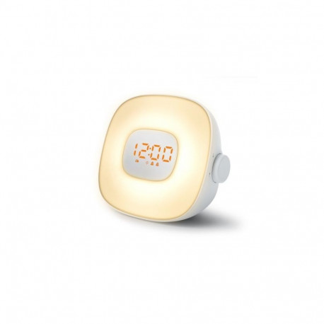 Muse Light Clock Radio ML-198CR USB port, White, AUX in