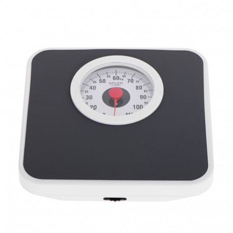 Adler Mechanical Bathroom Scale AD 8178 Maximum weight (capacity) 120 kg, Accuracy 1000 g, Black