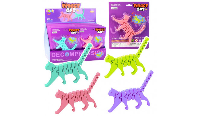 Kot Puzzle Fidget 3D Układanka Elastyczny Do Wyginania Mix