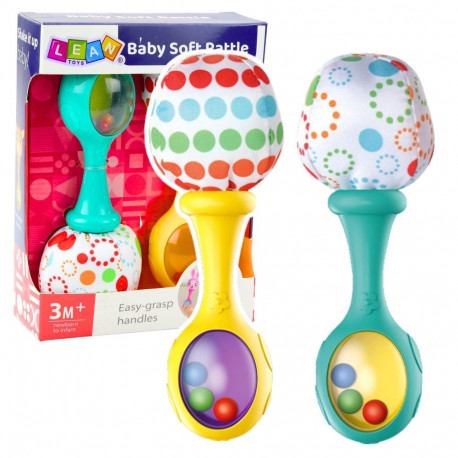 komplekt kõrinad pehme palliga mustriga kollane roheline 2tk