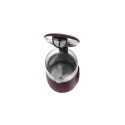 AD 1305 burgundia klaasist led elektriline veekeetja reguleeritava temperatuuriga 1,7l