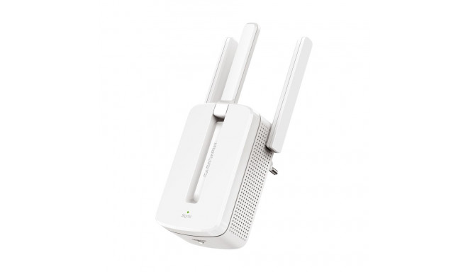 Repreater - wzmacniacz sygnału bezprzewodowego MW300RE V3, 300 Mb/s, 802.11n/g/b, 3 anteny / MERCUSY
