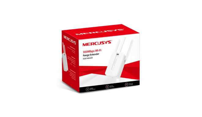 Repeater - wzmacniacz sygnału bezprzewodowego MW300RE V3, 300 Mb/s, 802.11n/g/b, 3 anteny / MERCUSYS