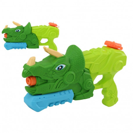 Pistolet Na Wodę Dinozaur Zielony Triceratops 1000 ml Zasięg 7m