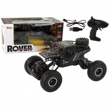 Pojazd RC Rover 1:16 Auto Czarne Zdalnie Sterowane Na Pilot