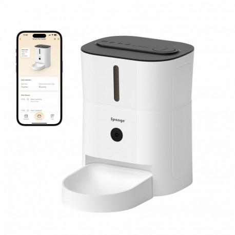 Sponge Automatic Pet Feeder Smart Camera