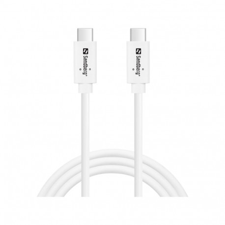Sandberg 136-53 USB-C to USB-C  USB 3.1 Gen2 PD 100W cable, 1M
