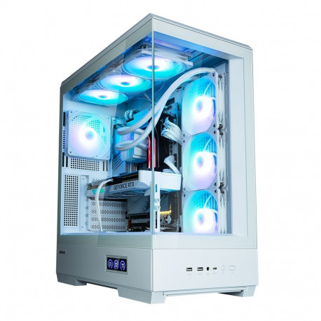 Zalman P50 DS  White, ARGB Fan x4