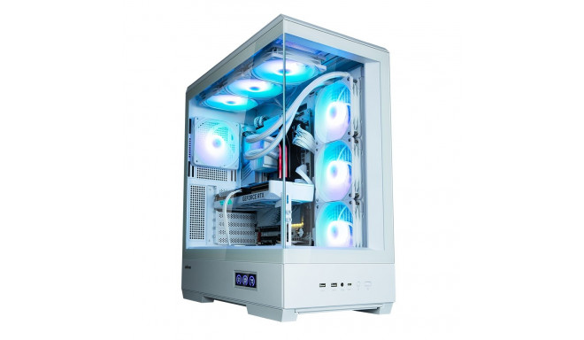 Zalman P50 DS  White, ARGB Fan x4