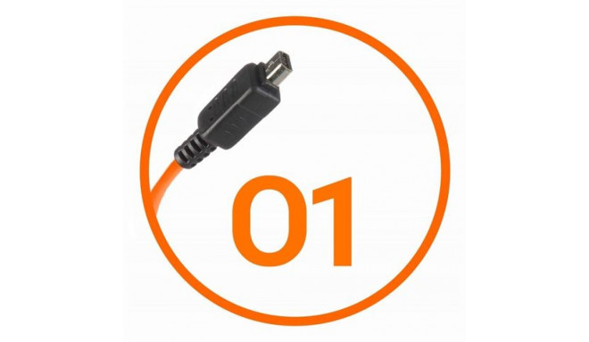 Miops Camera Connecting Cable Olympus O1 Orange