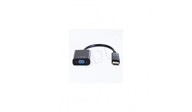 Gembird DisplayPort-VGA adapter 1.1 kaabliga, must