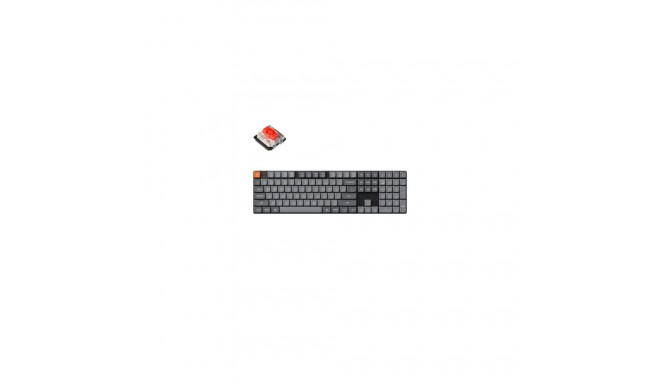 Keychron K5 Max keyboard Universal USB + RF Wireless + Bluetooth Black, Grey