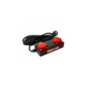 Holzmann ALA2_230V power distribution unit (PDU) 2 AC outlet(s) Black, Red