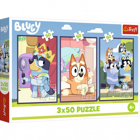 TREFL BLUEY puslede komplekt Bluey pere, 3x50 osa