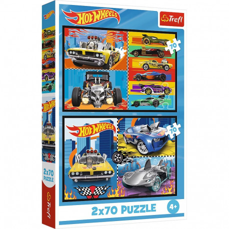 TREFL HOT WHEELS puzzle set Toy cars, 2x70 pcs
