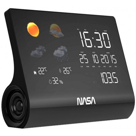 Nasa weather station + speaker BT WSP1300, black