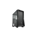 "ATX CMT212A FSP Mid Tower/Tempered Glass side panel/2xUSB3.0/USB2.0/HD Audio/4x120mm fan/Black"