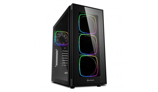 "MIDI Sharkoon TG6 RGB. Glasfenster. Lüfter LED RGB"