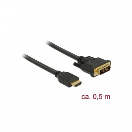"DELOCK HDMI zu DVI 24+1 Kabel bidirektional 0.5 m"