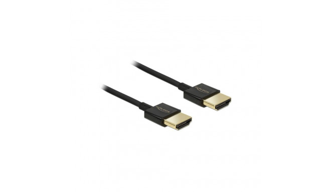 "DELOCK Kabel High Speed HDMI mit Ethernet - HDMI-A Stecker > HDMI-A Stecker 3D 4K 1 m Slim Premium"